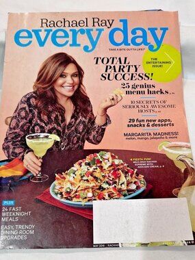 Rachael Ray Every Day Magazine May 2016 Entertaining Issue Recipes Party Food